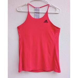Adidas Climalite Women's Tank Top Red/ White Black Size Large EUC